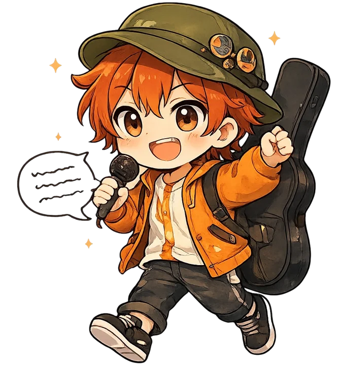 弾き語り布教型のキャラクター